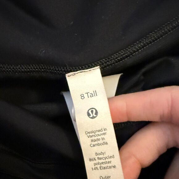 Women Lululemon Speed Up High-Rise Short 4" *Long Heather Lux Multi Black Size 8 - Picture 7 of 10